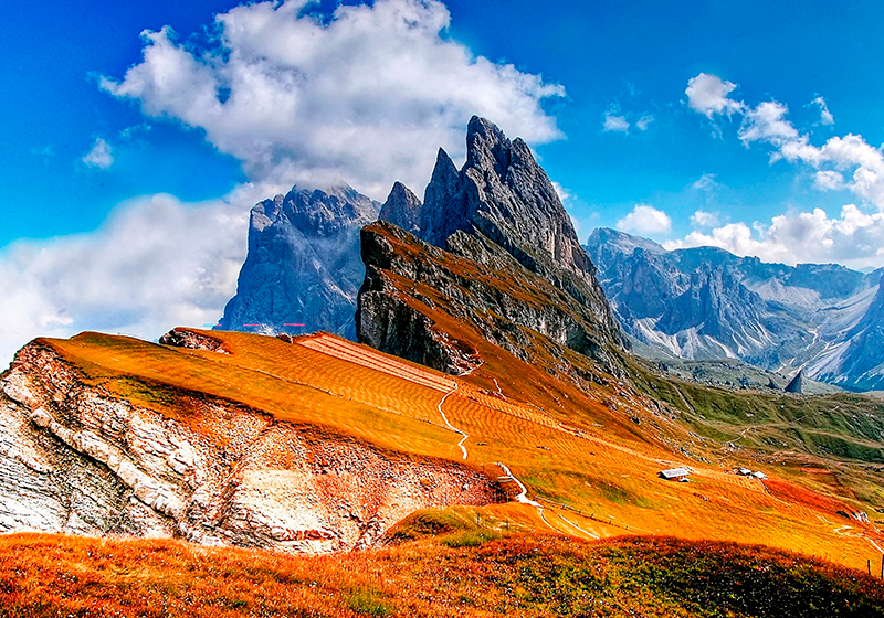 Tischset modern mit bergiger landschaftsansicht - TenStickers