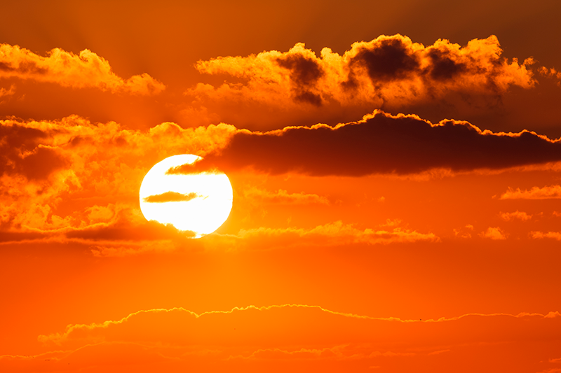 Tischset modern sonnenuntergang himmel szene - TenStickers