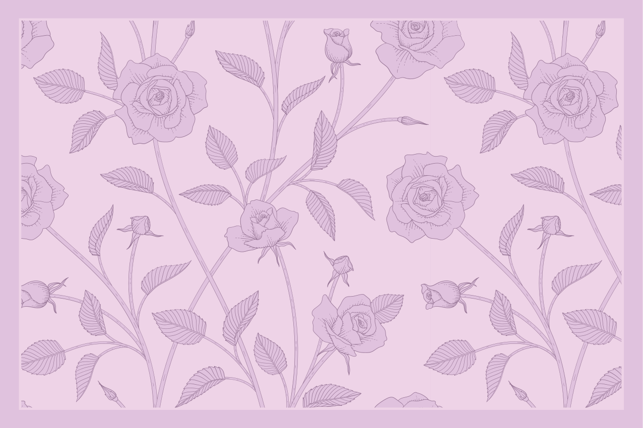Tischset textur elegantes rosenmuster - TenStickers