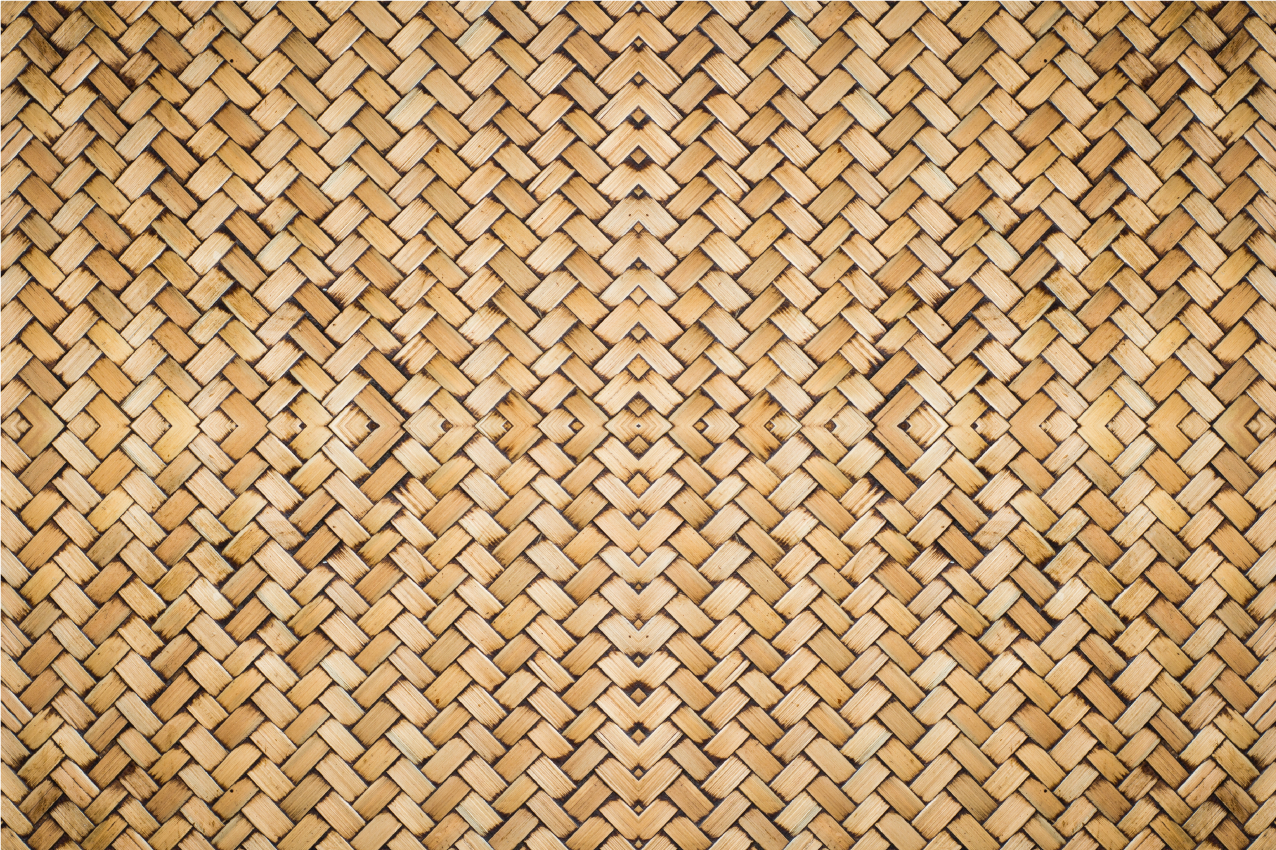 Tischset Textur Bambus gewebter effekt - TenStickers