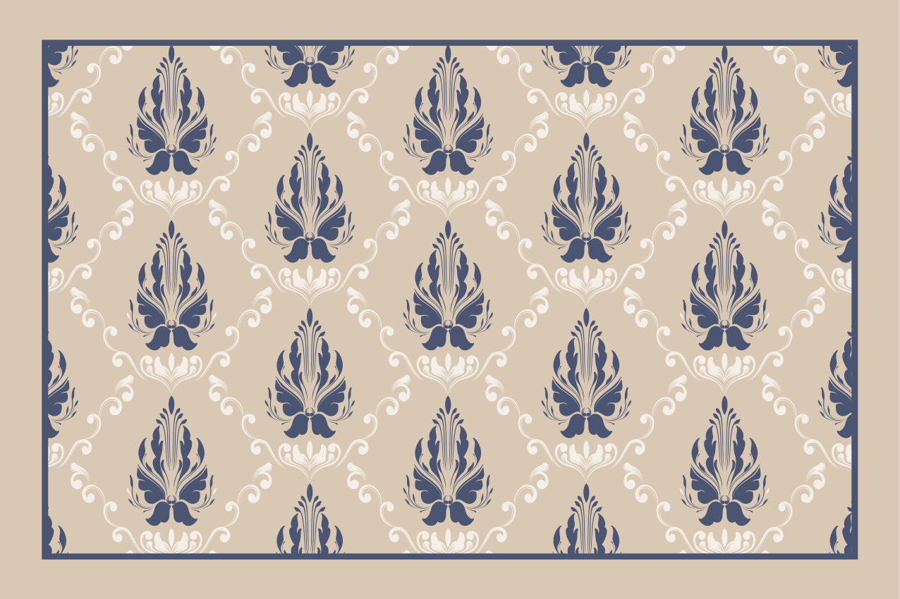Tischset textur anmutiges blatt design - TenStickers