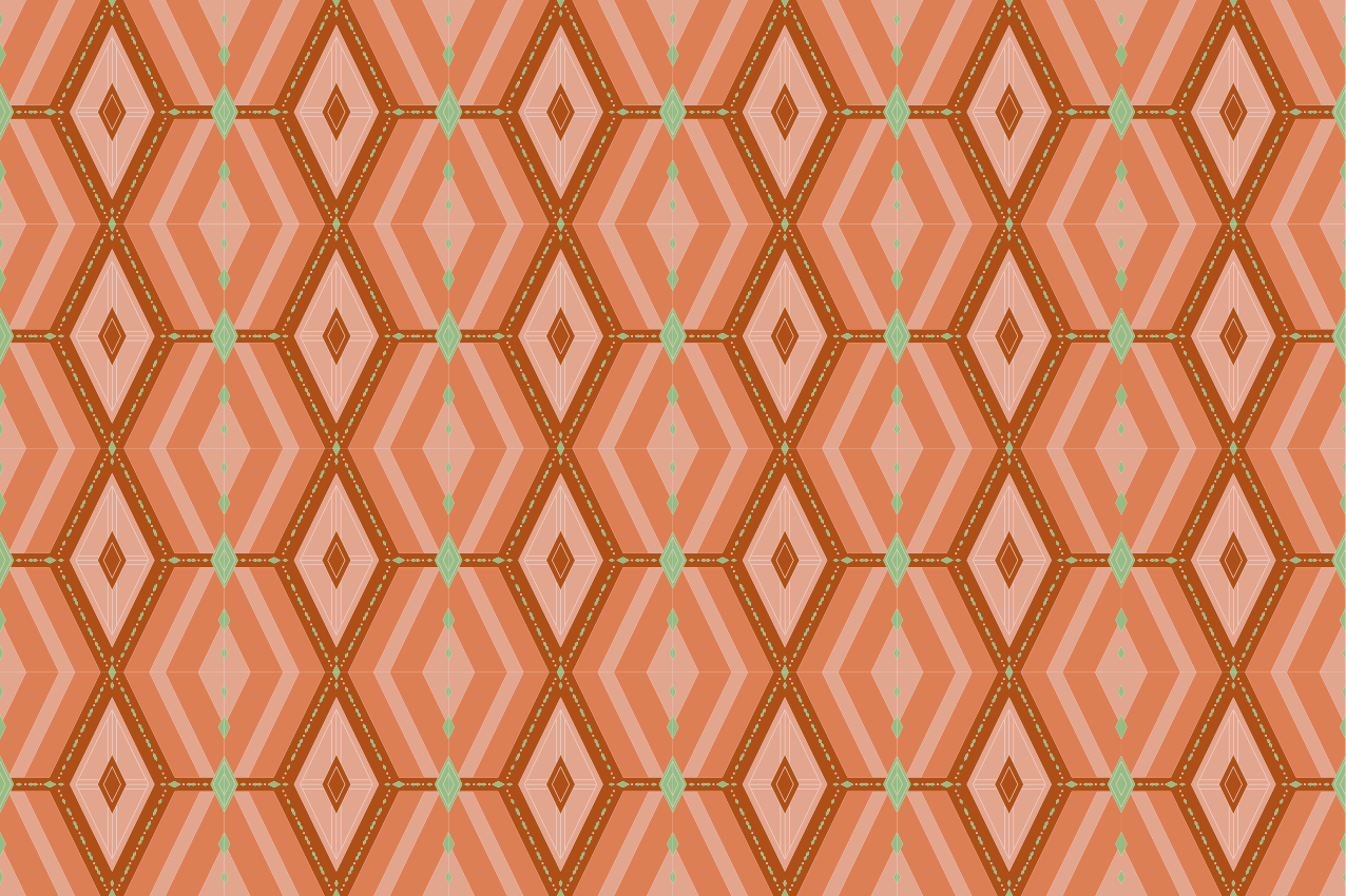 Tischset textur mit geometrischem sechseckigem muster - TenStickers