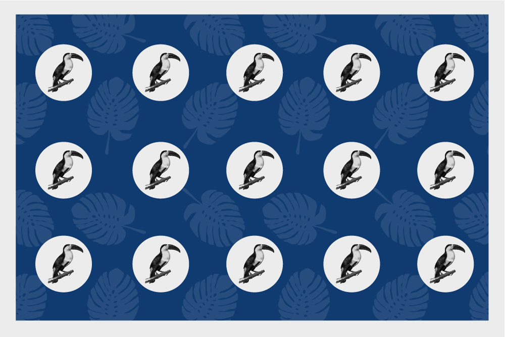 Tischsets originell mit tropischem vogelmotiv - TenStickers