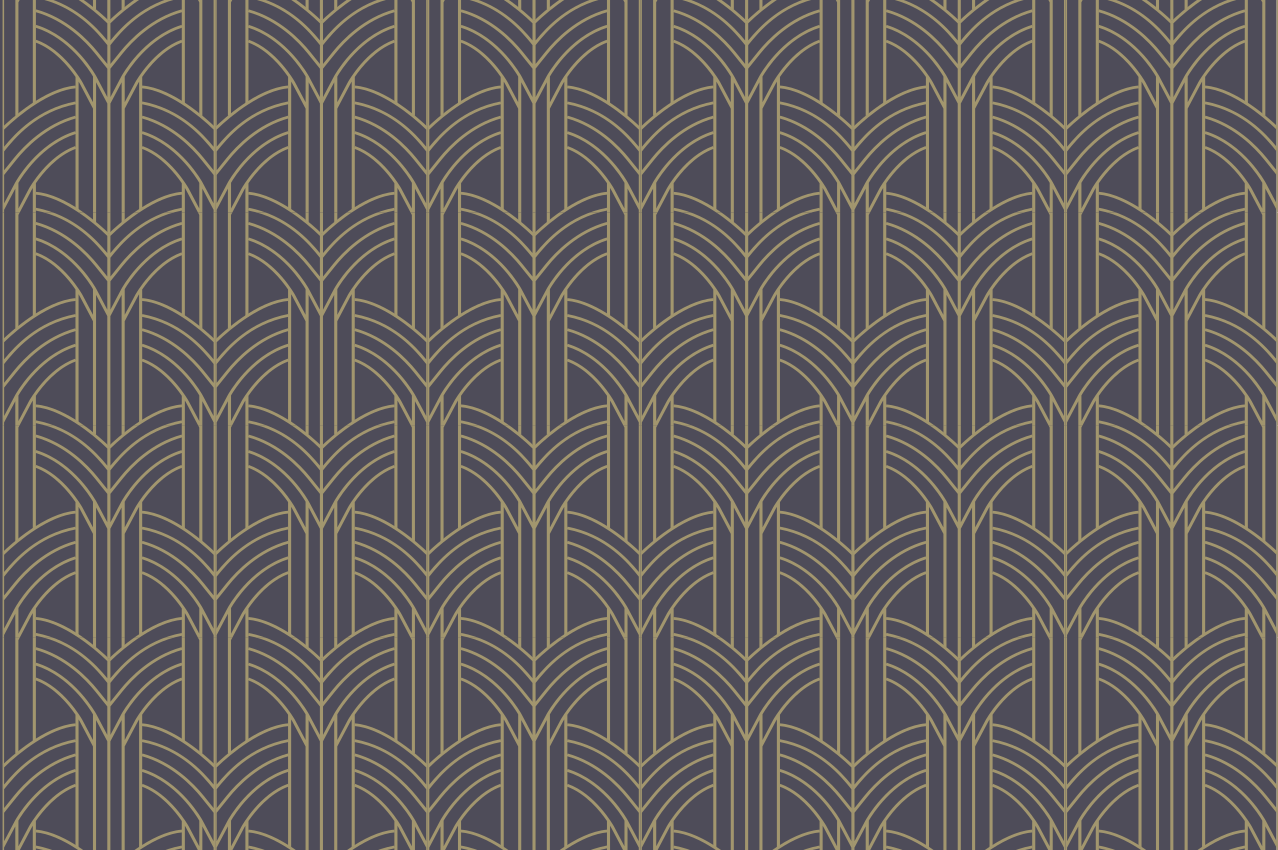 Tischset elegant Geo-muster im "art deco"-stil - TenStickers