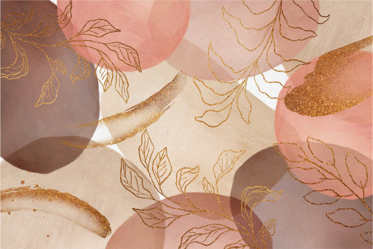 Tischset textur mit eleganten blattmotiven - TenStickers