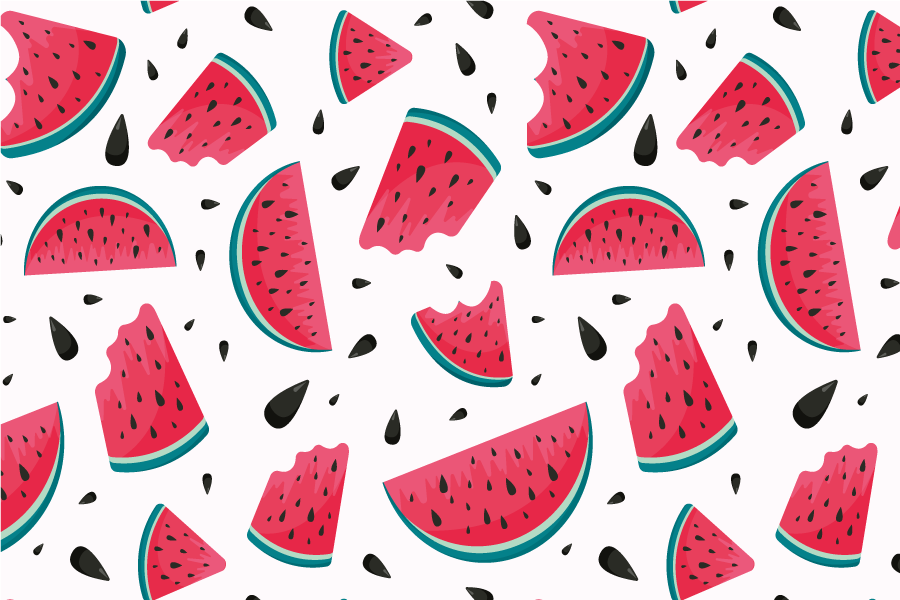 Tischset kinder mit wassermelonen-muster - TenStickers