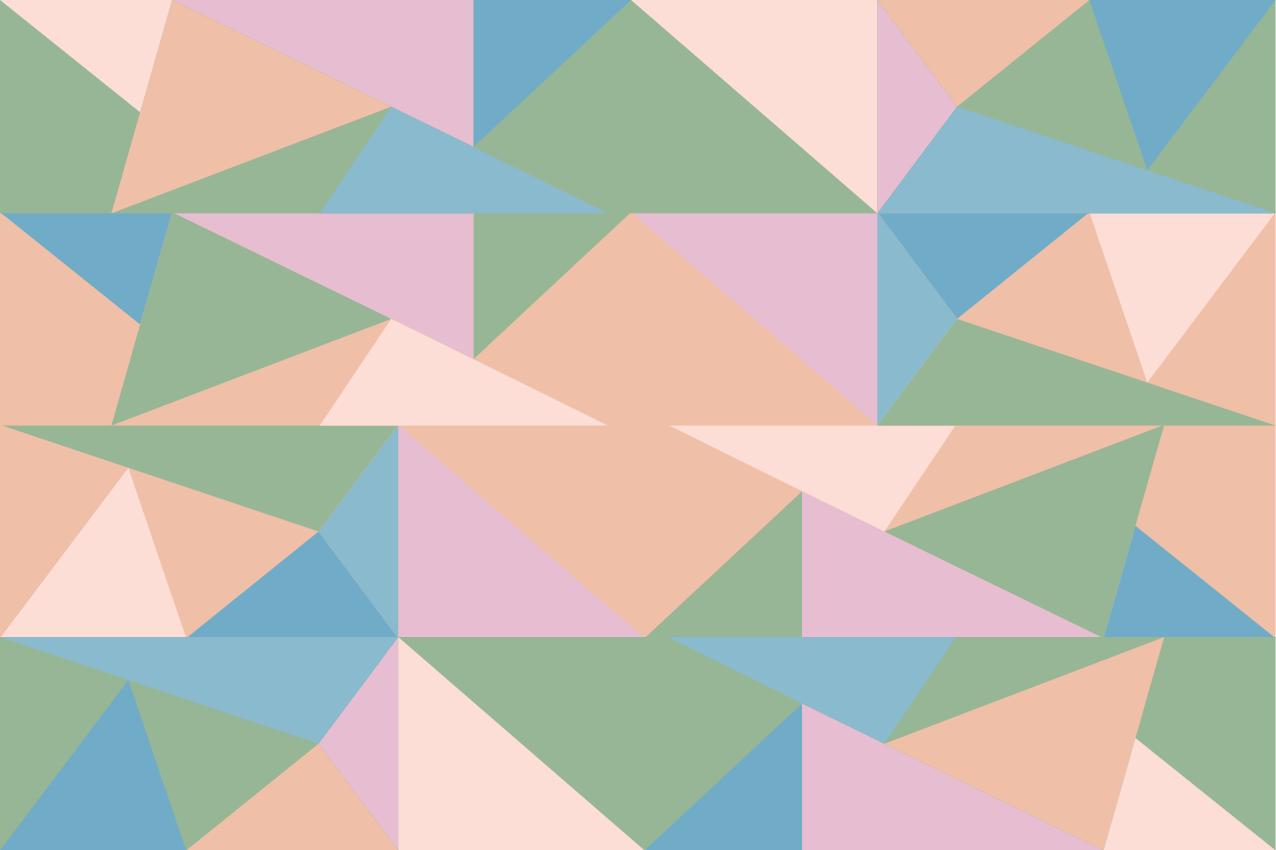 Tischset modern mit geometrischen pastellmotiven - TenStickers
