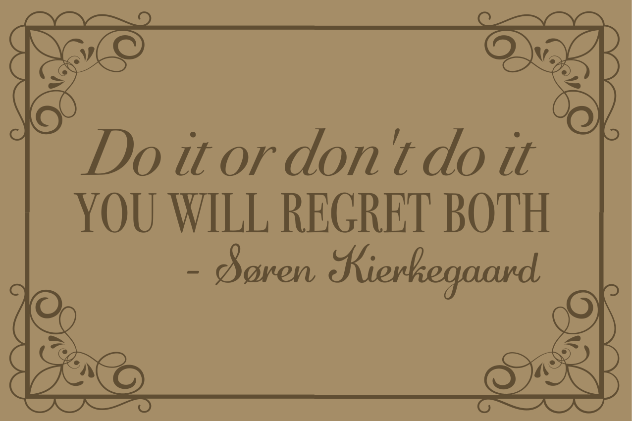 Tischset text mit inspirierender zitat-erinnerung - TenStickers