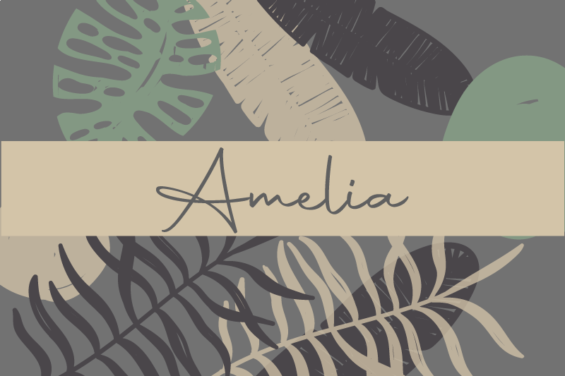 Tischset modern Dschungel im "boho"-stil - TenStickers