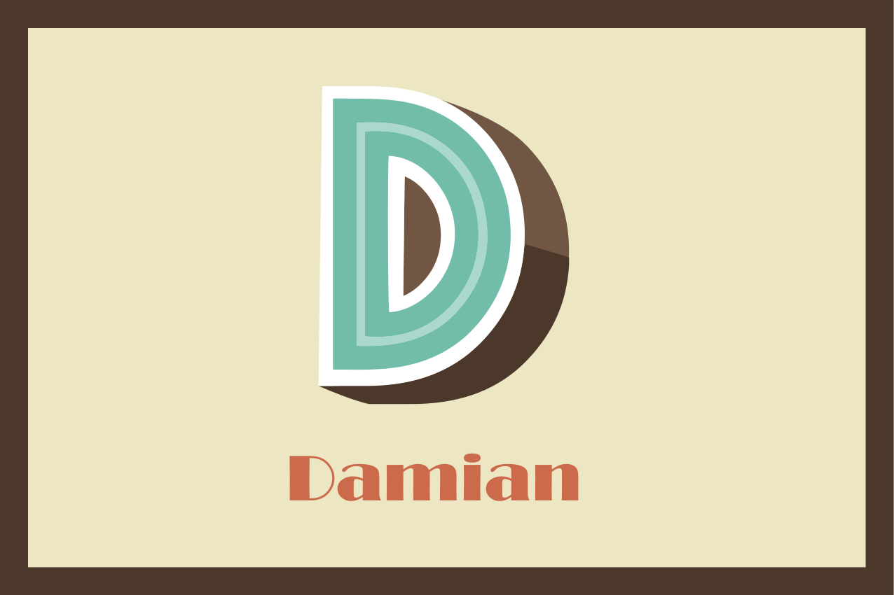 Tischset mit Namen 3d-brief - TenStickers