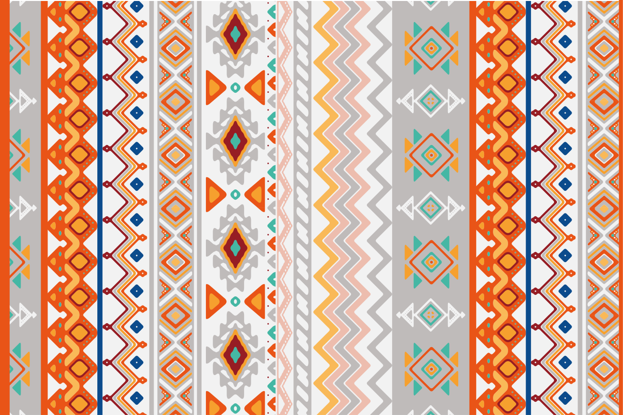 Tischset Textur Muster im böhmischen stil - TenStickers