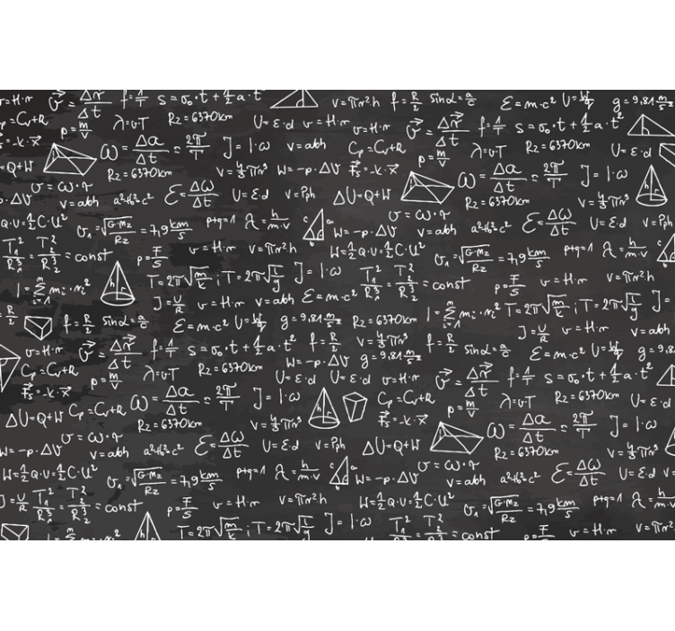 Fototapete Jugendzimmer mathe-tafel-muster - TenStickers