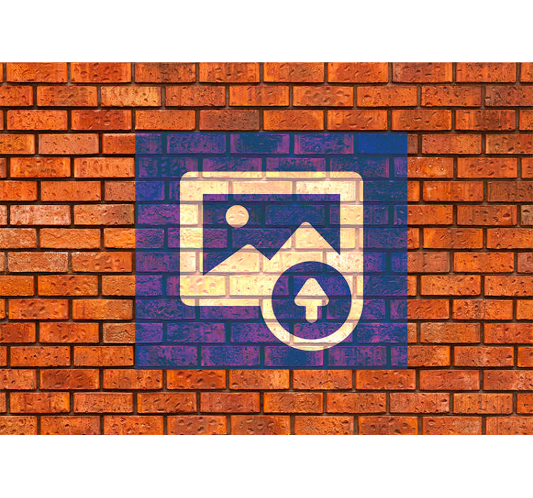 Fototapete Ziegel spanischer flaggeneffekt - TenStickers