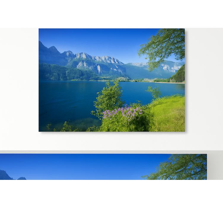 Fototapete Berge bergsee gelassenheit - TenStickers