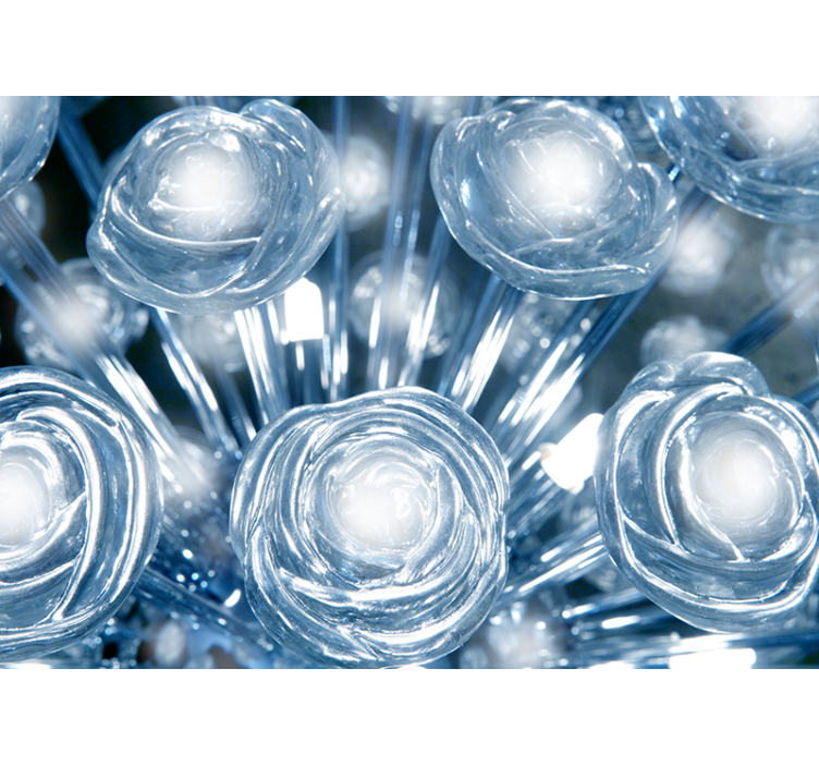 Fototapete Wohnzimmer abstrakte wirbelnde lichtformen - TenStickers