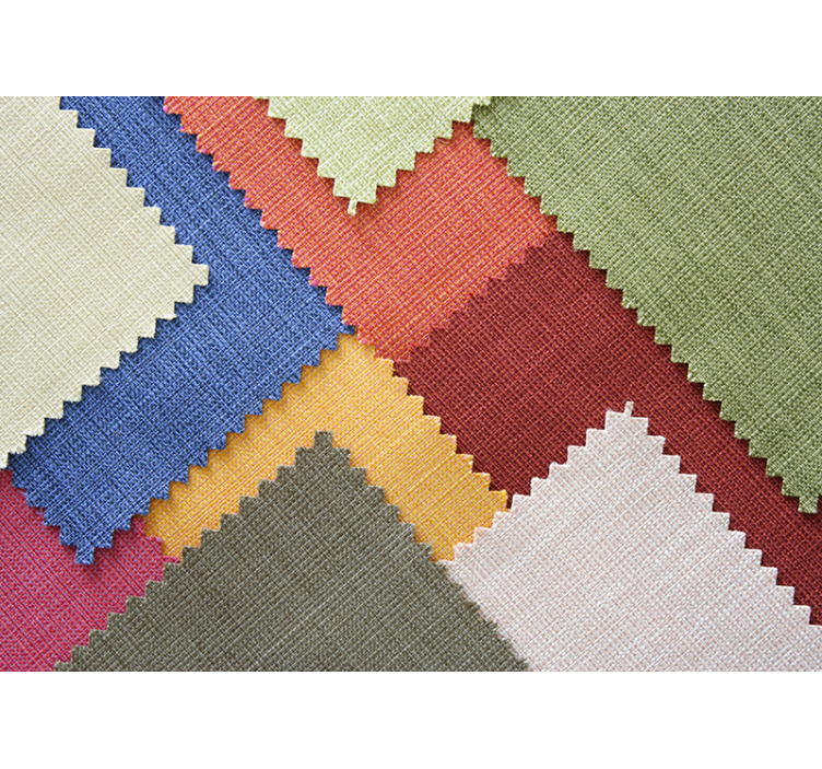 3D Fototapete mit mehreren Textilien - TenStickers