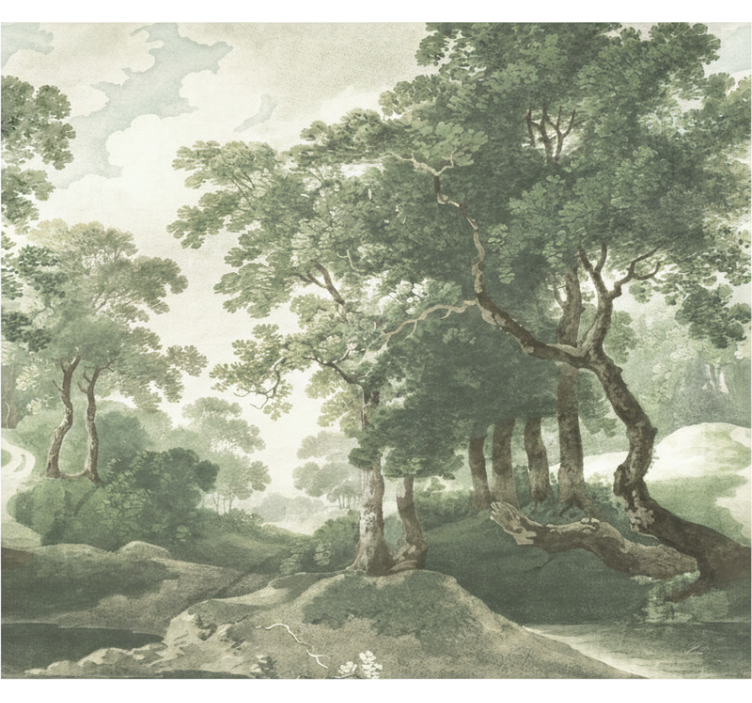 Fototapete wald klassische zeitlose natur - TenStickers