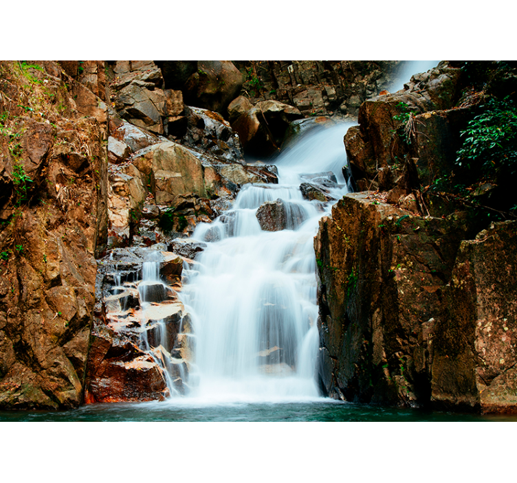 Gelassener Wasserfall Fototapete - TenStickers