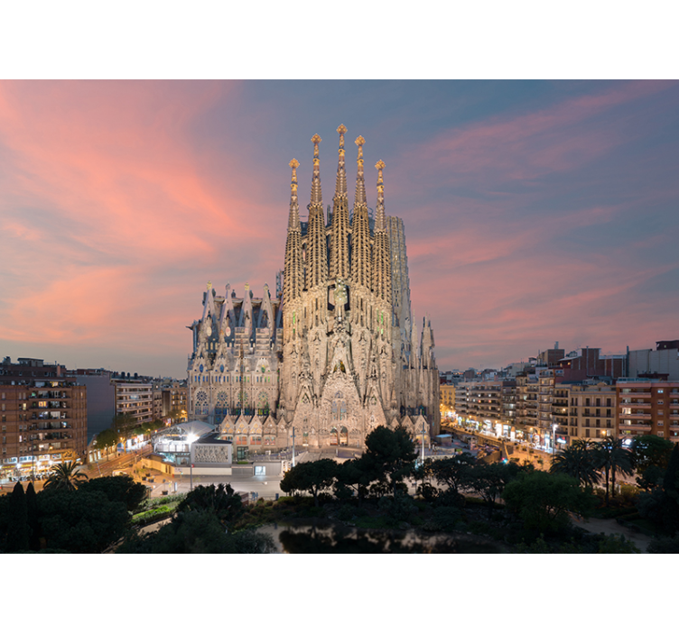 Sagrada Familia Barcelona Stadt Fototapete - TenStickers