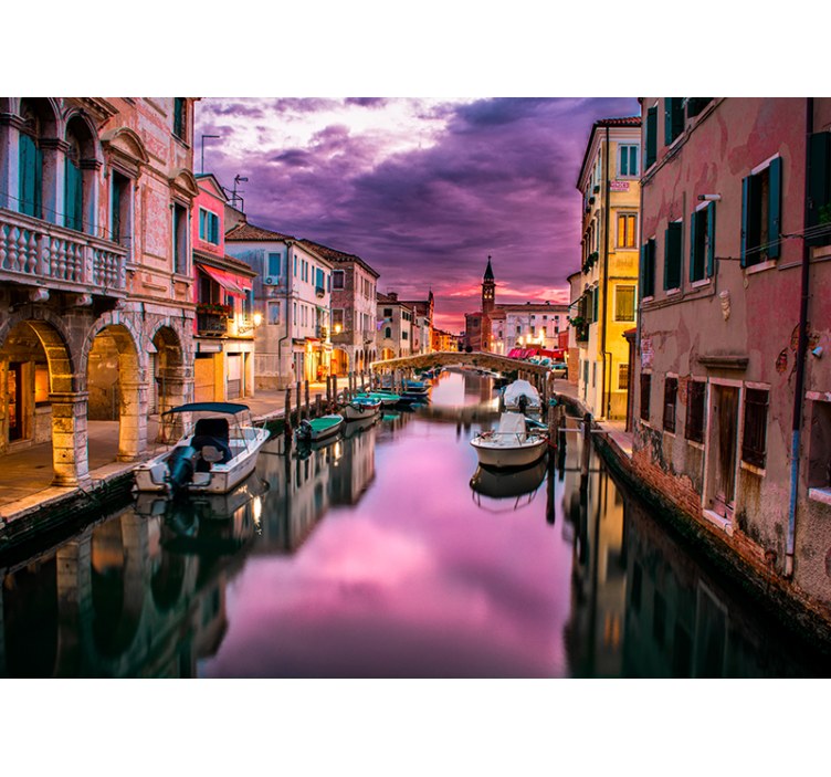 Sonnenuntergang über Venedig Fototapete - TenStickers
