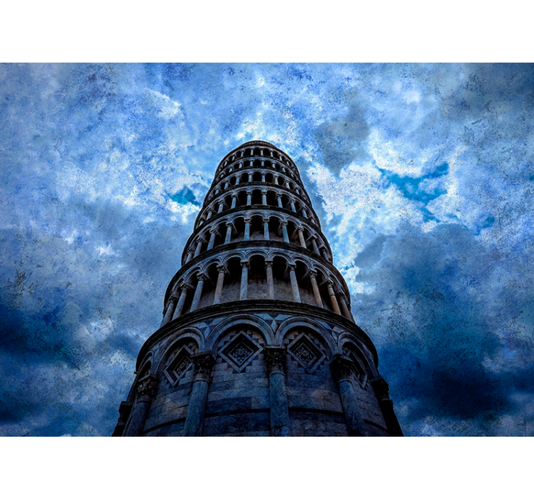 Beeindruckende Fototapete Schiefe Turm Pisa - TenStickers