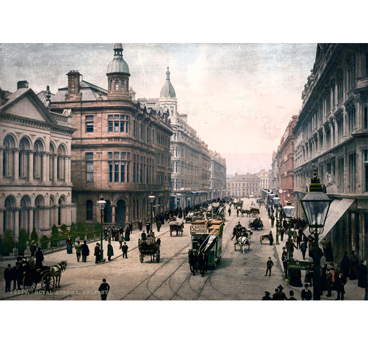 Belfast Stadt Fototapete - TenStickers