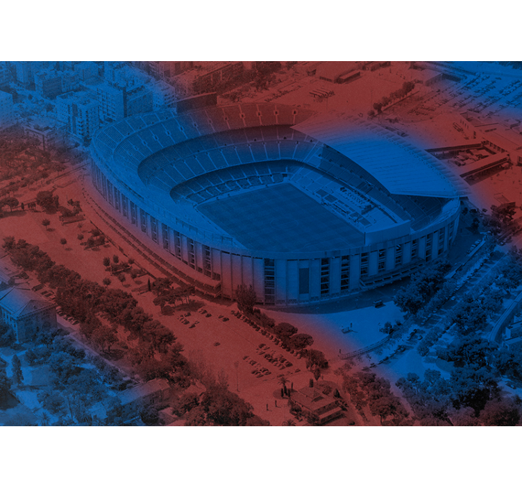 Barcelona Camp Nou Stadt Fototapete - TenStickers