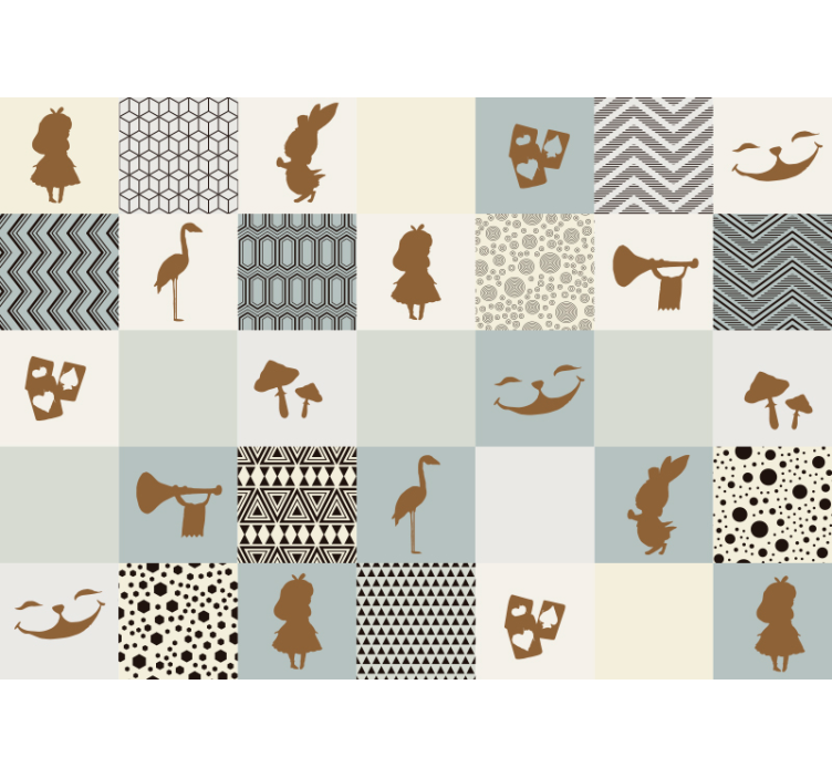 Alice im Wunderland Fantasie Fototapete - TenStickers