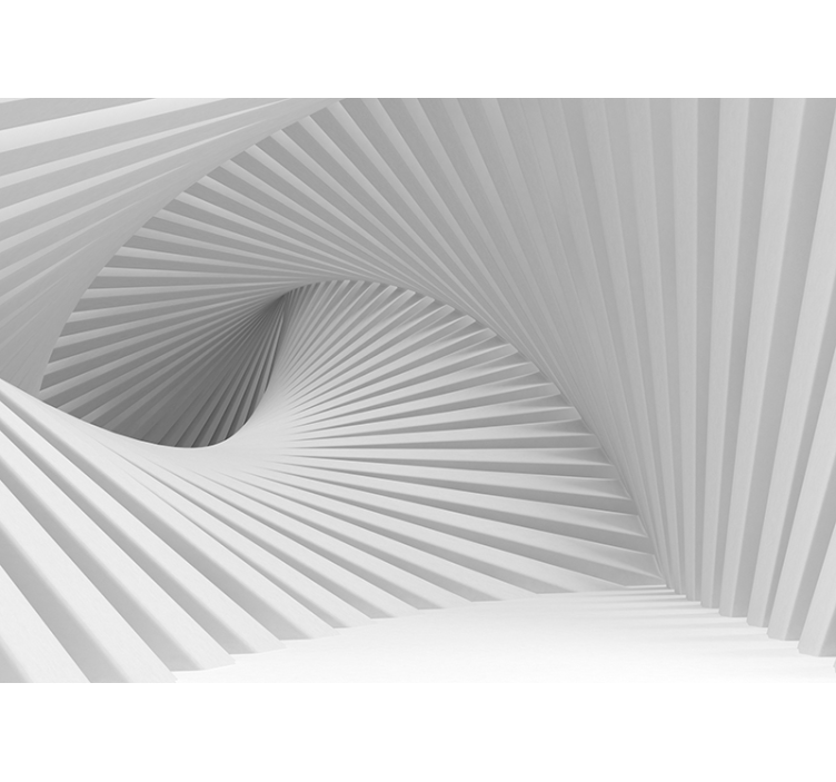 Wohnzimmer Fototapete 3D Wellen Design - TenStickers