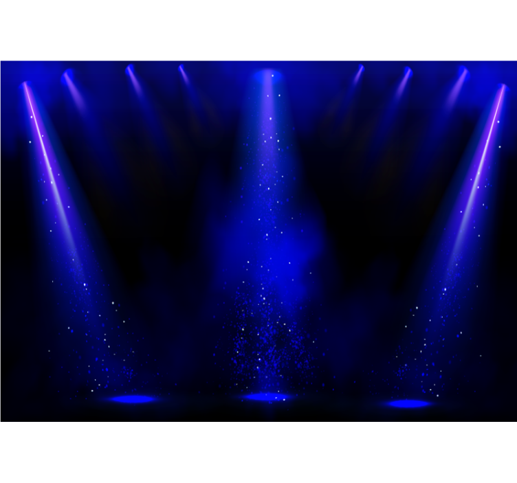 Fototapete abstrakt mit lichteffekt partikel - TenStickers