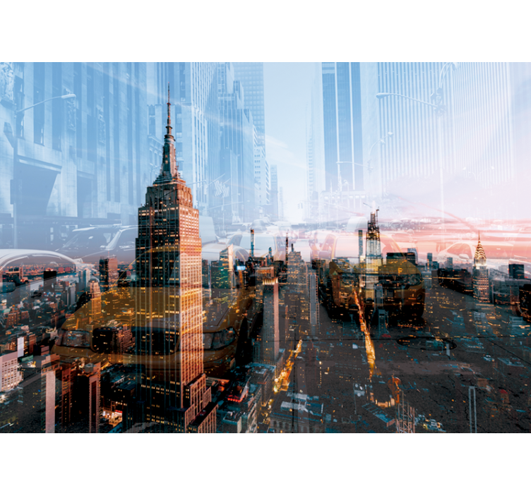 Fototapete New York skyline von empire state - TenStickers