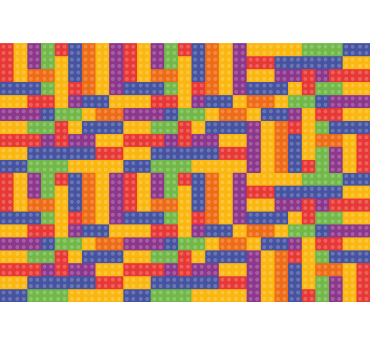 Fototapete weitere Muster buntes blockmuster - TenStickers
