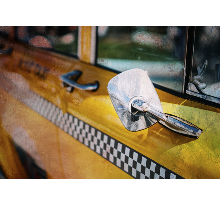 Fototapete new york mit ikonischem gelbem taxi - TenStickers