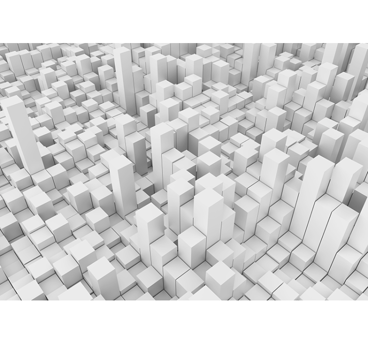 Fototapete abstrakt geometrische monostrukturen - TenStickers