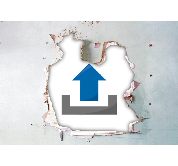 Fototapete Loch in der Wand Design eigenes Foto - TenStickers