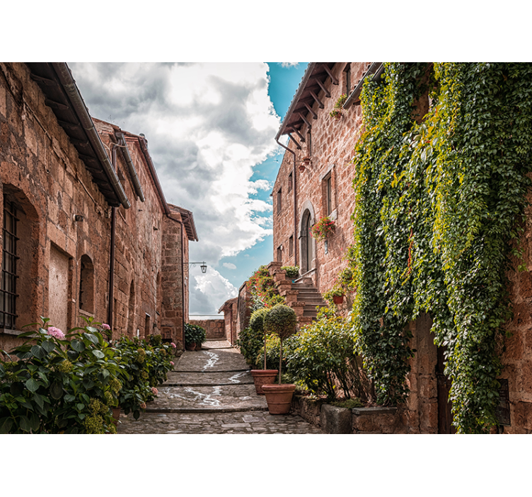 Fototapete Städte charmante italienische straße - TenStickers