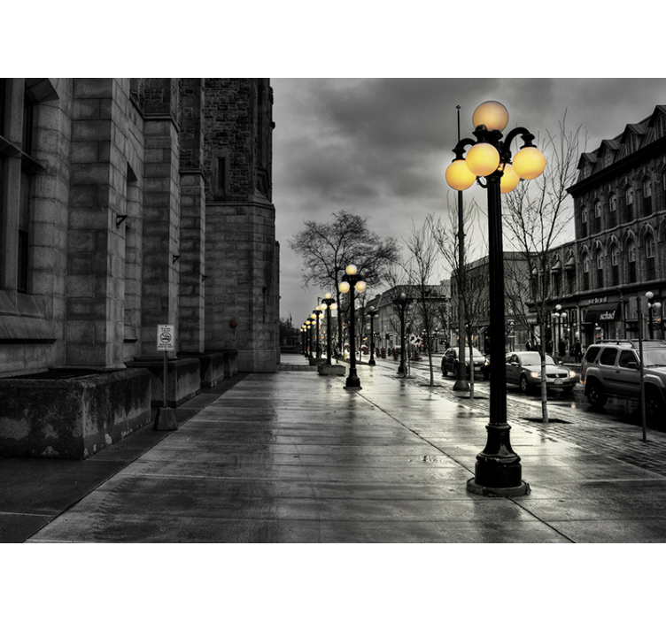 Fototapete städte nachtszene - TenStickers