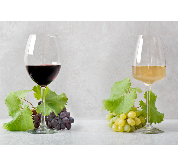 Fototapete musik trauben und wein - TenStickers