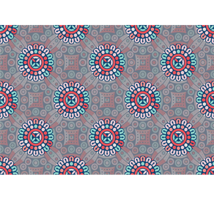 Fototapete weitere Muster geometrische blumenmuster - TenStickers