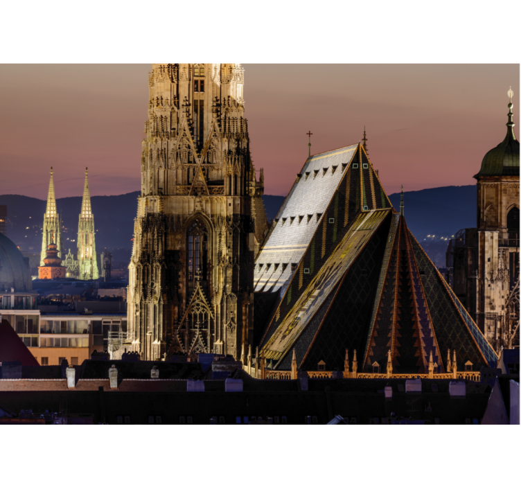 Fototapete Wien in der nacht - TenStickers