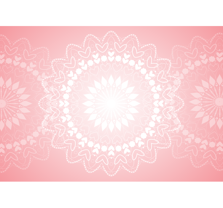 Fototapete Liebe herz-mandala-design - TenStickers