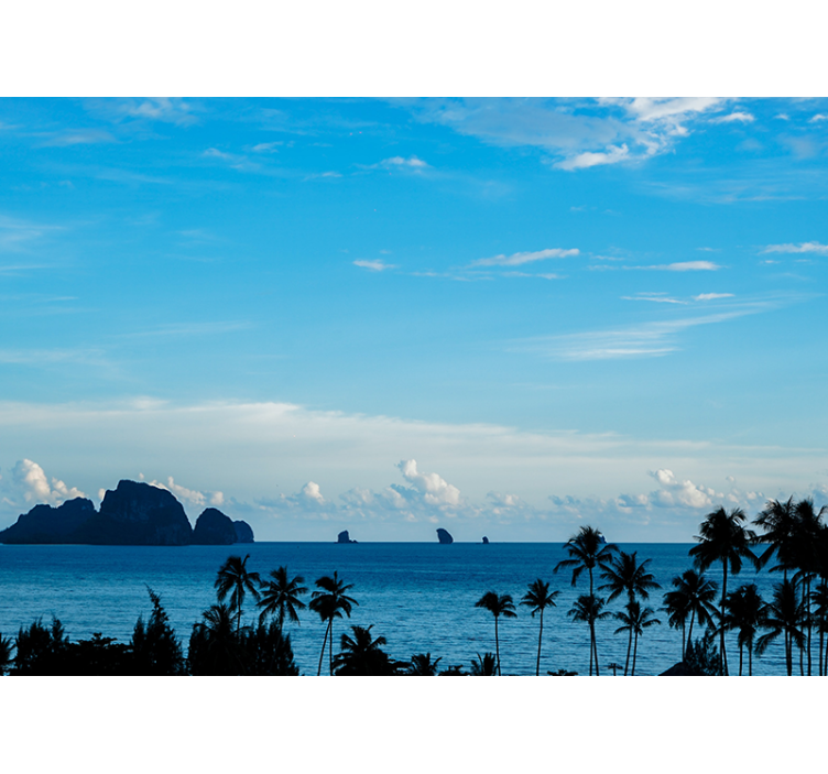 Fototapete landschaft ozeanblick - TenStickers