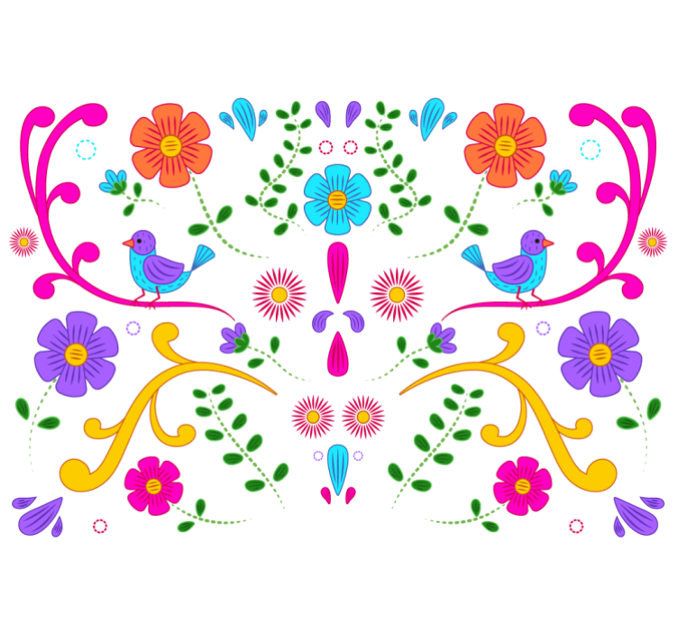 Fototapete weitere Blumen farbenfrohes blumendesign - TenStickers