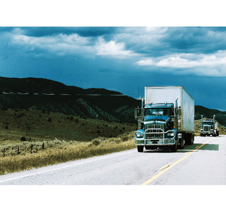 Fototapete Fahrzeuge motoren auf der autobahn - TenStickers