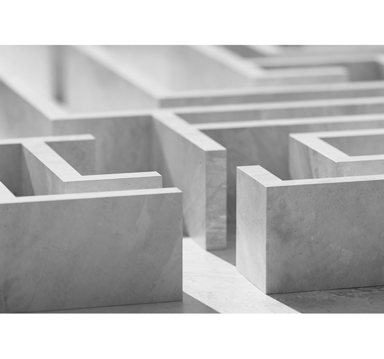 Fototapete abstrakt mit labyrinthstruktur details - TenStickers