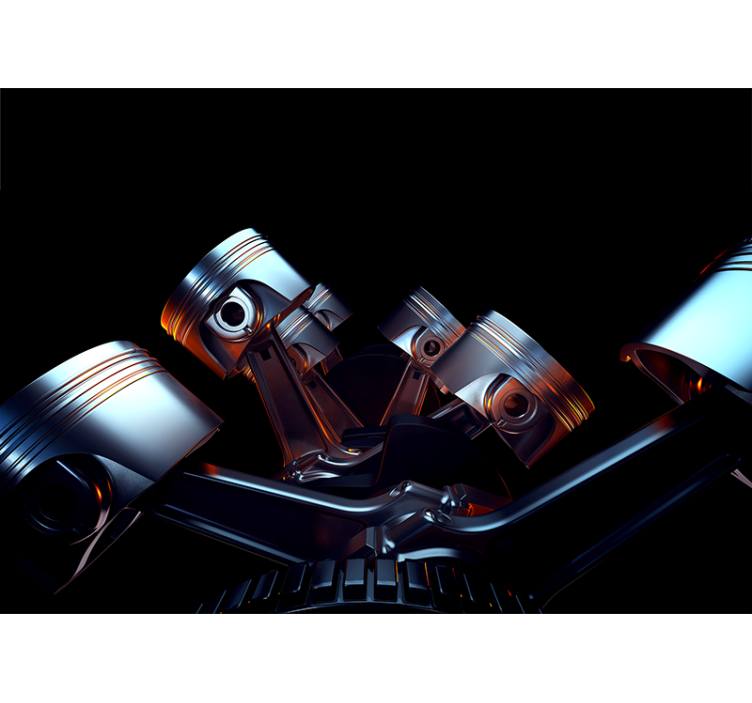 Fototapete fahrzeuge motorenkomponenten detail - TenStickers