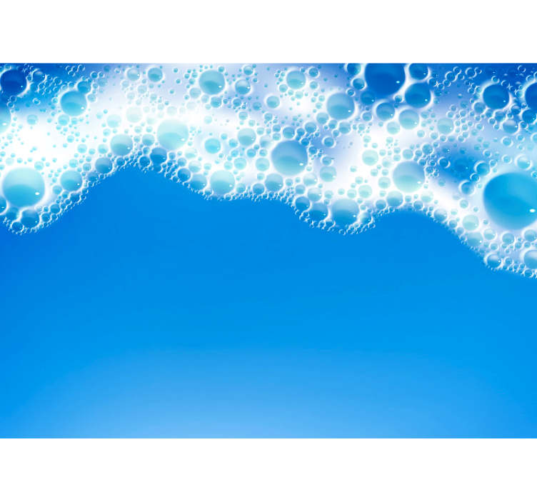 Fototapete natur im wellenblasen design - TenStickers