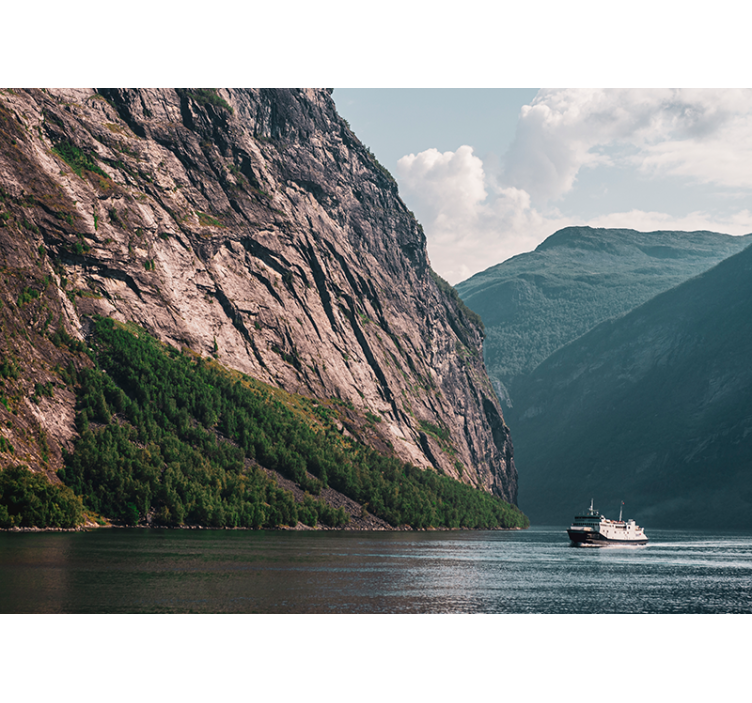 Fototapete landschaft majestätische fjordlandschaft - TenStickers