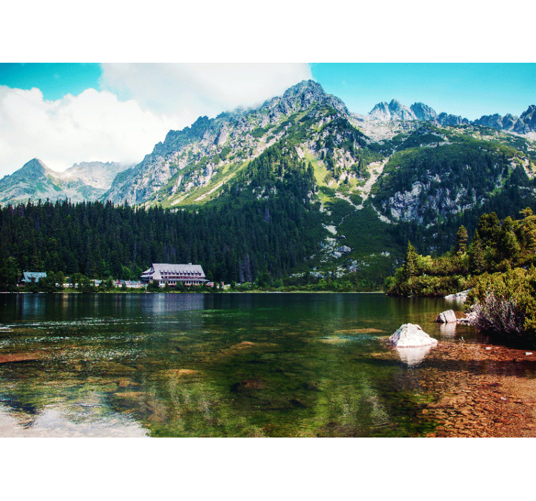 Fototapete landschaft bergsee landschaft - TenStickers