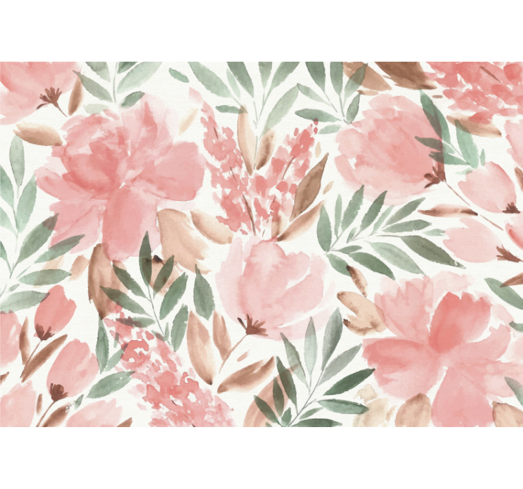 Fototapete blumen elegantes blumenmuster - TenStickers